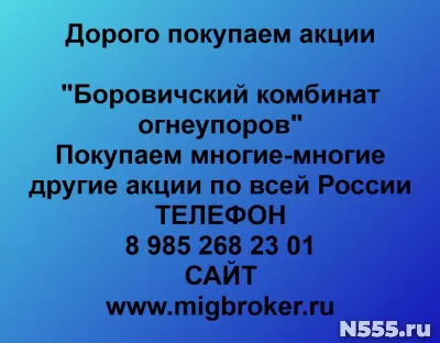 Покупаем акции «Боровичский комбинат огнеупоров»